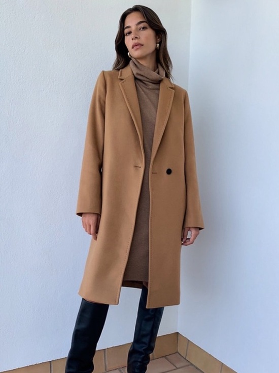 Babaton Jackets & Blazers - Aritzia Babaton The Stedman Wool Trench Coat Camel Brown size XXSmall